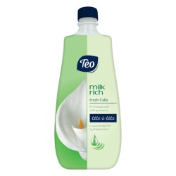 Rezerva Sapun Lichid TEO Milk Rich Fresh Calla, 800ml, Sapun Lichid, Sapun pentru Maini, Sapun pentru Familie, Sapun TEO, Sapun Parfumat