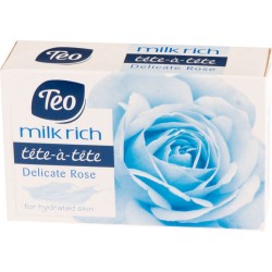 Sapun Solid TEO Milk Rich Delicate Rose, 100 g, Sapun pentru Maini, Sapun pentru Piele, Sapun TEO, Sapun Parfumat, Sapun Hidratant, Sapun Antibacterian, Sapun Dezinfectant