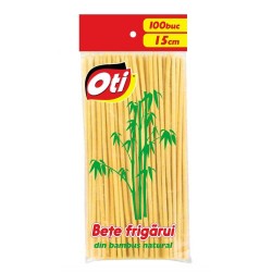 Set 100 Bete Frigarui OTI, 15cm x 3mm, Lemn de Bambus, Bete din Lemn pentru Frigarui, Bete Frigarui din Bambus, Bete de Bambus pentru Frigarui, Bete de Lemn pentru Grill, Bete Grill Set 100 Bete Frigarui OTI, 15cm x 3mm, Lemn de Bambus, Bete din Lemn pentru Frigarui, Bete Frigarui din Bambus, Bete de Bambus pentru Frigarui, Bete de Lemn pentru Grill, Bete Grill