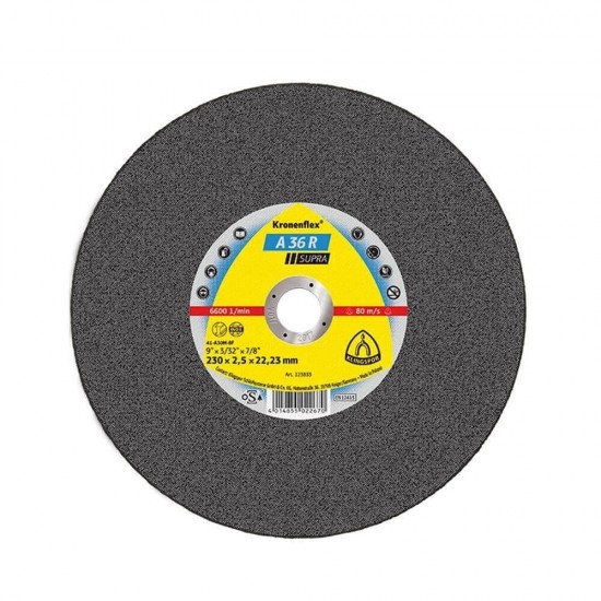 Disc Debitare Klingspor A36R Supra, Universal, Inox, 230x2.5x22 mm, Disc Debitare Universal, Disc pentru Polizorul Unghiular, Disc pentru Flex, Panza Flex Inox, Discuri Debitare Metale, Discuri pentru Polizoare Unghiulare, Discuri pentru Flex Mare