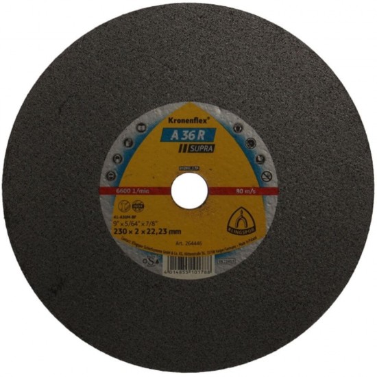 Disc Debitare Klingspor A36R Supra, Universal, Inox, 230x2x22 mm, Disc Debitare Universal, Disc pentru Polizorul Unghiular, Disc pentru Flex, Panza Flex Inox, Discuri Debitare Metale, Discuri pentru Polizoare Unghiulare, Discuri pentru Flex Mare