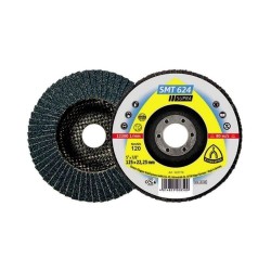 Disc Lamelar Frontal KLINGSPOR SMT 624 Supra P120, 125x22 mm, pentru Otel si Inox, Discuri Lamelare de Prelucrare Aliaje din Inox, Discuri Lamelare Frontale, Discuri Lamelare, KLINGSPOR Discuri Lamelare, Discuri si Accesorii Polizoare, Materiale Abrazive