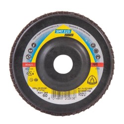 Disc Lamelar KLINGSPOR SMT 325 Extra GER P60, 125x22 mm, pentru Otel, Discuri Lamelare, KLINGSPOR Discuri Lamelare, Discuri si Accesorii Polizoare, Materiale Abrazive