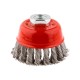 Perie de Sarma Cupa, din Inox, pentru Flex, cu Prindere M14, 80 mm, Perie de Sarma Inox, Perie de Sarma pentru Flex, Perie de Sarma de Flex, Perie pentru Curatat de Sarma, Perie de Sarma pentru Curatat