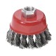 Perie Frontala de Sarma Tip Cupa Verto, 65 mm, Prindere M14, pentru Flex, Perie Sarma Flex, Perii Sarma Flex, Perii de Sarma pentru Flex, Perii Sarma Curatare, Perii Curatare Otel, Perii Curatare Metal, Perii de Curatare