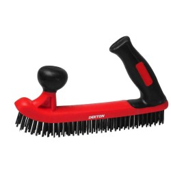 Perie de Sarma Soft Grip Profesionala DEKTON, Doua Manere Cauciucate, Perie de Sarma cu Doua Manere, Perie de Sarma cu Maner Ergonommic, Perie de Sarma Profesionala, Perie de Sarma cu Maner Cauciucat, Perie de Sarma cu Manere Ergonomice