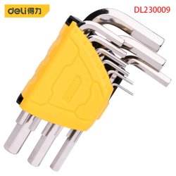 Set Imbus Deli, 9 Chei, Cap Standard, Cadru Prindere Plastic, CR-V, Suprafata Nichelata, Chei Imbus, Set Chei Imbus, Chei Imbus Profesionale, Cheie Imbus, Cheie Cap Sferic Imbus, Cheie Imbus Scurta, Cheie Imbus Lunga, Seturi Chei Imbus