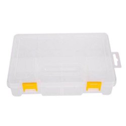 Cutie Mica Depozitare Scule Deli, Plastic, 200x135x45 mm, Compartimentare Interioara Flexibila, Cutie pentru Scule, Cutie de Scule, Cutie Depozitare Scule, Cutii Scule, Cutie pentru Unelte, Cutie de Unelte, Cutie Depozitare Unelte