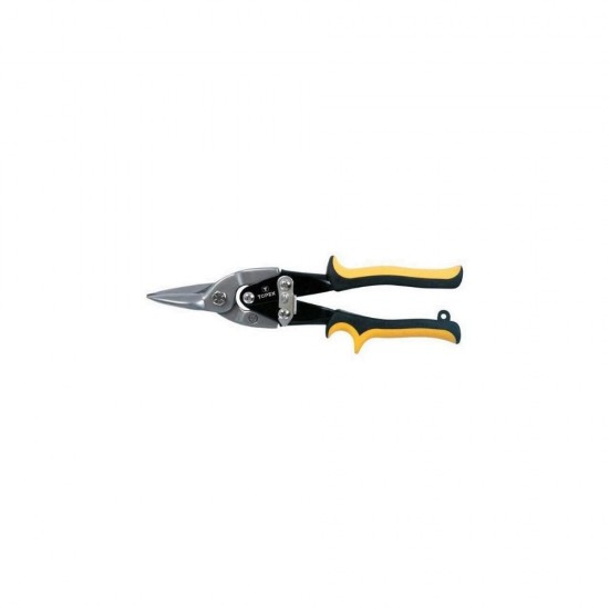 Foarfeca pentru Tabla Topex, 250 mm, Galbena, 1 Buc/Set, Foarfeca Tabla, Foarfece Tabla, Foarfeca pentru Taiat Tabla, Foarfece pentru Taiat Tabla, Foarfece de Taiat Metale, Foarfeca de Taiat