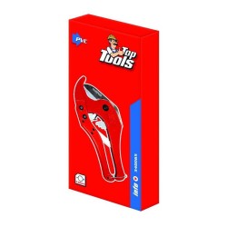 Cleste Foarfeca Tevi PVC Top Tools, Raza 3-42 mm, 200 mm, Cutter pentru Taiat Tevi PVC, Foarfeca pentru Taiat Tevi PVC, Cleste pentru Taiat Tevi PVC, Cutter Tevi din Plastic, Foarfeca pentru Tevi din Plastic, Cleste petnru Tevi din Plastic