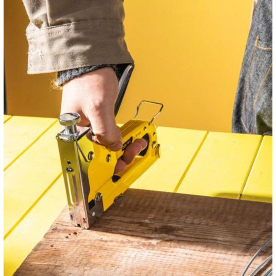 Tacker Metalic Deli, Lovitura Reglabila, 3 Tipuri de Capse