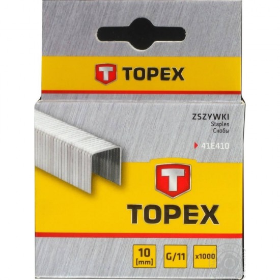 Set de 1000 Capse Tip G Topex, 10 mm, Capse, Capse pentru Bricolaj, Capse Tip G, Capse Topex, Set de Capse, Capse Set, Capse Galvanizate, Campse Mobila, Cpase Tapitarie 