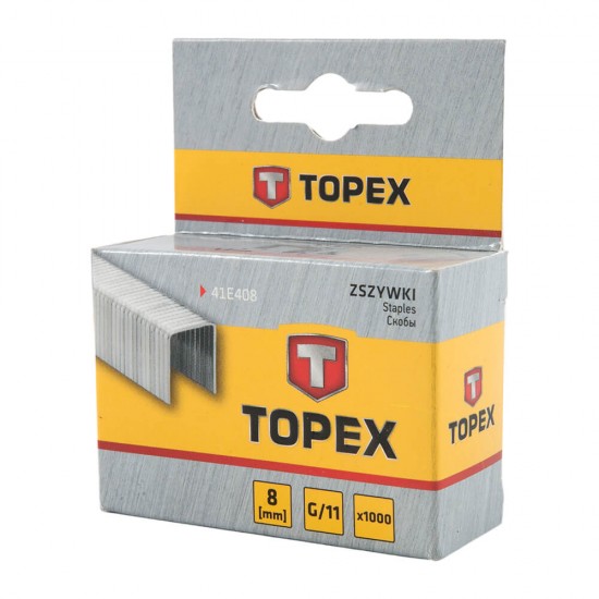 Set de 1000 Capse Tip G Topex, 8 mm, Capse, Capse pentru Bricolaj, Capse Tip G, Capse Topex, Set de Capse, Capse Set, Capse Galvanizate, Campse Mobila, Cpase Tapitarie 