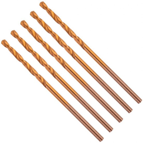 Burghiu pentru Metal Graphite, 1x4 mm, HSS TiN, 5 Buc/Set, Burghiu Graphite, Burghiu Tip HSS TiN, Scule Electrice, Unelte Electrice, Accesorii pentru Gaurit, Accesorii pentru Insurubat, Burghiu Metal 