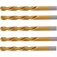 Burghiu pentru Metal Graphite, 49x2 mm, HSS TiN, 5 Buc/Set, Burghiu Graphite, Burghiu Tip HSS TiN, Scule Electrice, Unelte Electrice, Accesorii pentru Gaurit, Accesorii pentru Insurubat, Burghiu Metal 