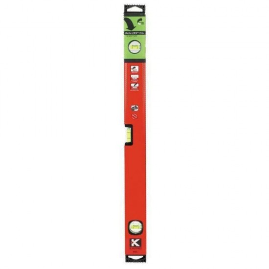 Nivela Magnetica, 2 Bule de Masurare, Vizor Tip Periscop Kapro, 120 cm, Rosie, Nivela cu Bule Masurare, Nivela Magnetica 2 Bule, Nivela Magnetica pentru Masurat, Boloboc Masurare, Boloboc cu 2 Bule, Boloboc Magnetic