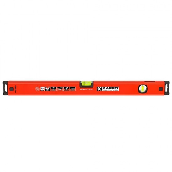 Nivela cu Vizor Tip Periscop cu 2 Bule de Masurare, Kapro, 150 cm, Rosie, Nivela cu Bule Masurare, Nivela 2 Bule, Nivela pentru Masurat, Boloboc Masurare, Boloboc cu 2 Bule, Boloboc