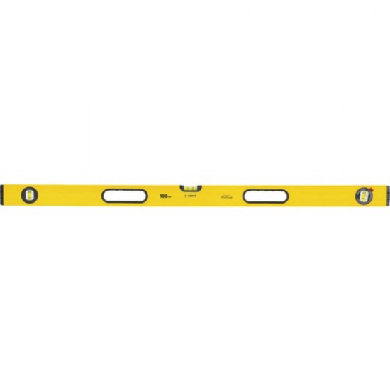 Nivela cu Trei Bule de Aer TOPEX, Aluminiu, 100 cm x 53 mm, Maner Ergonomic, Nivela din Aluminiu, Nivela Aluminiu cu Trei Bule de Aer, Nivela cu Maner Ergonomic, Boloboc, Boloboc Aluminiu, Boloboc Maner Ergonomic, Boloboc cu Trei Bule de Aer