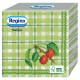 Pachet 45 de Servetele de Masa, Regina Salvia, Un Strat, Verzi, Model Cirese, Curatenie Bucatarie, Servetele de Masa, Servetele Verzi