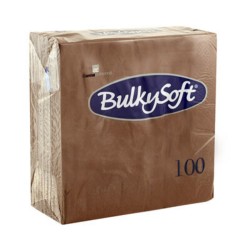 Servetele de Masa Bulkysoft, 50 Buc/Set, 33x33 cm, 2 Straturi, Maro, Servetele Maro Bulkysoft, Servetele de Masa 2 Straturi Bulkysoft, Accesorii de Masa, Pachet de Servetele de Masa, Servetele de Masa Clasice, Servetele Colorate