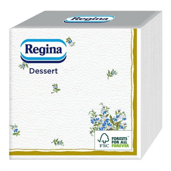 Servetele de Masa Regina Dessert, 55 Buc/Set, 25x25 cm, 1 Strat, Multicolor, Servetele de Masa Un Singur Strat Regina, Regina Servetele de Masa, Servetele de Masa Colorate, Servetele Decorative Regina
