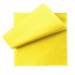 Servetele Masa OTI Uz Profesional, 2 Straturi, 33x33 cm, 250 Servetele/Set, Culoare Galbena, Servetele Galbene de Masa, Servetele de Masa Colorate, Servetele Decorative Galbene, Servetele de Masa Profesionale