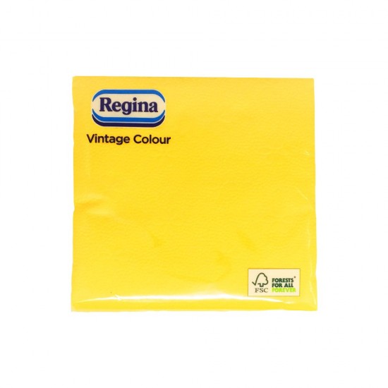 Pachet 45 Servetele de Masa Regina Vintage Colour, 33x33 cm, 1 Strat, Galben, Servetele de Masa, Servetele Unica Folosinta, Pachet Servetele Masa, Servetele pentru Masa, Servetele de Bucatarie, Servetele 1 Strat, Servetele la Pachet, Servetele Patrate
