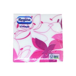 Pachet 45 Servetele de Masa Regina Vintage, 33x33 cm, 1 Strat, Alb/Cicalm, Servetele de Masa, Servetele Unica Folosinta, Pachet Servetele Masa, Servetele pentru Masa, Servetele de Bucatarie, Servetele 1 Strat, Servetele la Pachet, Servetele Patrate