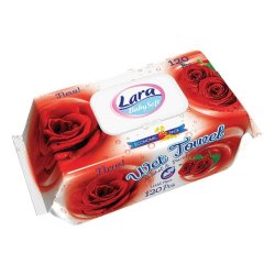 Set 120 Servetele Umede Lara, cu Trandafir, Fara Alcool si Parabeni, Servetele Umede cu Trandafiri, Servetele Umede Trandafiri, Servetele Umede Fara Alcool, Servetele Umede Fara Parabeni, Servetele Umede Delicate