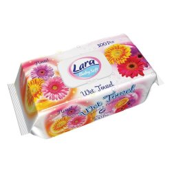 Set 100 Servetele Umede Lara, cu Gerbera, Fara Alcool si Parabeni, Servetele Umede cu Gerbera, Servetele Umede Gerbera, Servetele Umede Fara Alcool, Servetele Umede Fara Parabeni, Servetele Umede Delicate