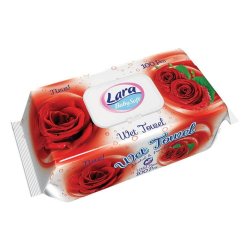 Set 100 Servetele Umede Lara, cu Trandafiri, Fara Alcool si Parabeni, Servetele Umede cu Trandafiri, Servetele Umede Trandafiri, Servetele Umede Fara Alcool, Servetele Umede Fara Parabeni, Servetele Umede Delicate