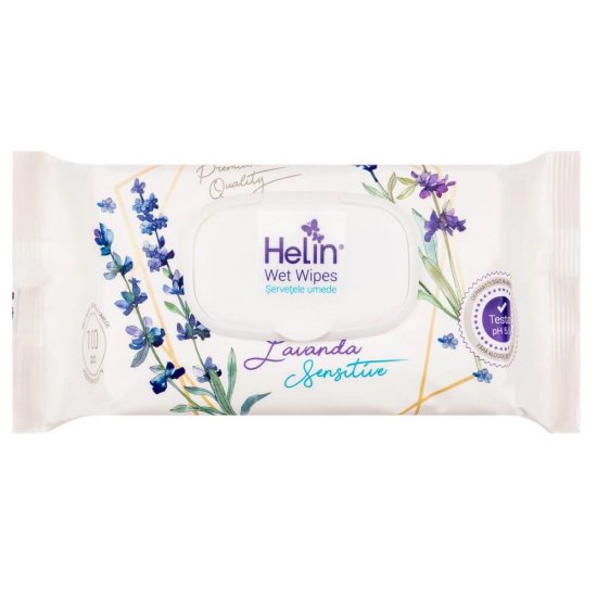 Set 100 Servetele Umede Helin, Lavanda Sensitive, Premium Quality, Servetele Umede Helin Premium Quality, Servetele Umede Premium Quality, Servetele Umede Sensitive Lavanda, Servetele Umede Lavanda Sensitive, Servetele Umede Lavanda