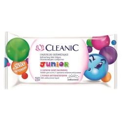 Servetele Umede Junior CLEANIC, 15 Buc/Set, Servetele Umede, Servetele Delicate, Servetele Umede pentru Curatare, Servetele Umede pentru Piele Sensibila si Iritata, Servetele Umede Copii, Servetele Junior