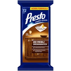 Servetele Umede pentru Mobila PRESTO, 72 Buc/Set, Servetele Umede, Servetele Umede pentru Curatare, Ideal pentru Suprafetele din Lemn, Servetele Umede Lemn, Servetele Mobila, Servetele Mobilier