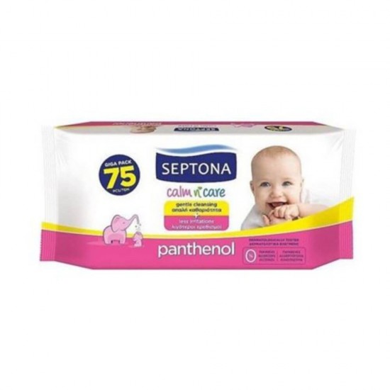 Servetele Umede pentru Bebelusi SEPTONA, 75 Buc/Set, Extract de Pantenol, Servetele Umede Septona, Servetele Bebelusi Septona, Servetele Umede pentru Copii, Servetele Umede Baby, Servetele Umede Nou Nascuti, Servetele Umede, Servetele Umede Bebelusi