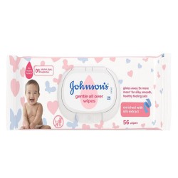 Servetele Umede Johnson’s Gentle All Over, 56 Buc/Pachet, cu Capac, fara Alcool si Parabeni, Servetele Umede pentru Copii, Servetele Umede Baby, Servetele Umede Johnson’s, Servetele Umede Hipoalergenice Baby, Servetele Umede Bebelusi