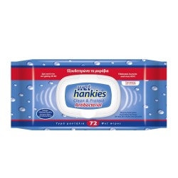 Pachet 72 Servetele Umede Antibacteriene Wet Hankies Clean and Refresh, Servetele Umede Dezinfectante, Servetele Dezinfectante, Pachet Servetele Umede, Servetele Umede la Pachet, Servetele Antibacteriene, Servetele Wet Hankies