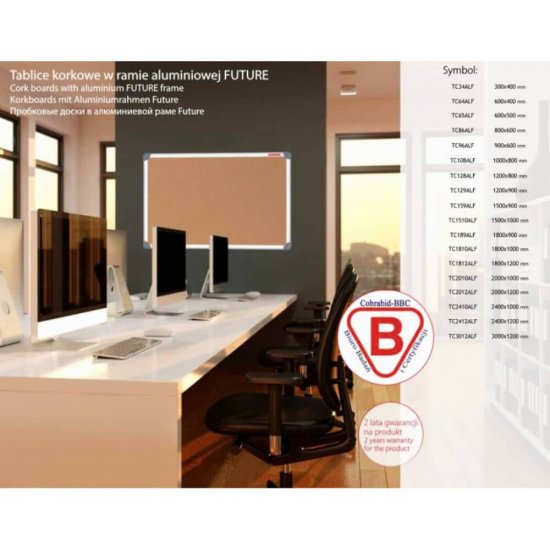 Panou din Pluta cu Rama de Aluminiu Memoboards Future, 60x90 cm, Panou Pluta, Panou Prezentare, Panou de Prezentare, Panou pentru Prezentare, Panou Pluta Prezentare, Panou Memoboards, Panou Memoboards Future, Panou Rama Aluminiu