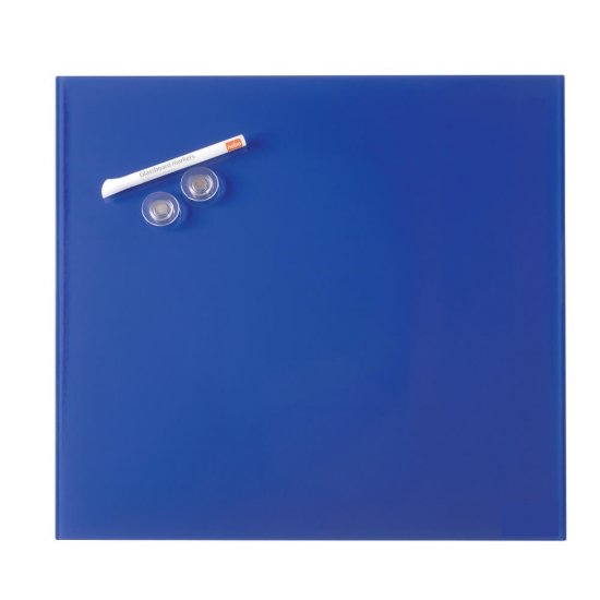 Tabla Magnetica din Sticla Nobo, 45x45 cm, Albastru, Accesorii Diamond, Table Magnetice, Tabla Scriere, Tabla pentru Scris, Tabla Markere, Tabla pentru Markere, Tabla Magnetica Albastra, Tabla Nobo, Table Nobo, Tabla cu Accesorii, Tabla din Sticla