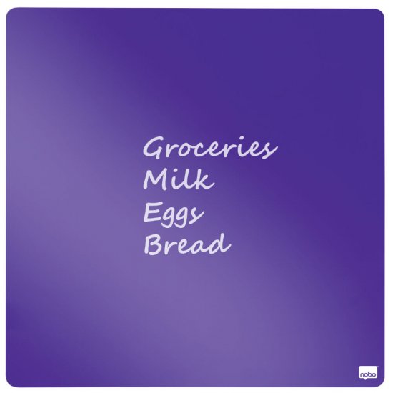 Tabla Magnetica Nobo, Stergere Uscata, Patrata, 36x36 cm, Mov, Accesorii, Table Magnetice, Tabla Scriere, Tabla pentru Scris, Tabla Markere, Tabla pentru Markere, Tabla Patrata, Table Patrate, Tabla Nobo, Tabla cu Stergere Uscata