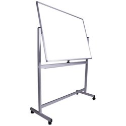 Tabla Magnetica Mobila cu Rama din Aluminiu Memoboards Standard, 100x150cm, Tabla Magnetica pentru Prezentari, Tabla Magnetica pentru Scoala, Tabla Alba pentru Birou, Tabla Magnetica Aluminiu