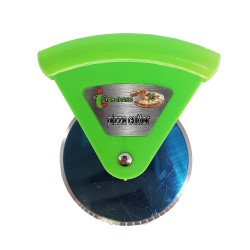 Cutit pentru Pizza, Maner din Plastic de Culoare Verde, Cutit de Taiat Pizza, Taietor Pizza, Feliator Pizza, Feliator Pizza Profesional, Cutter Pizza, Rola Pizza, Rola Taiat Pizza, Rola Taiat Aluat, Rola Aluat pentru Pizza, Ustensile de Taiat Pizza