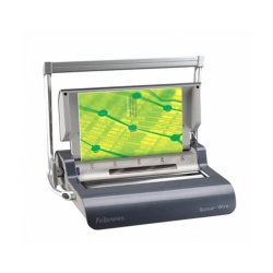 Aparat Indosariat Fellowes Quasar Wire, Manual, A4, Indosariere 130 Coli, Perforare 15 Coli, 132x470x412 mm, Aparat de Indosariat, Aparate de Indosariat, Aparat de Perforat, Aparat pentru Indosariere, Masina Indosariere