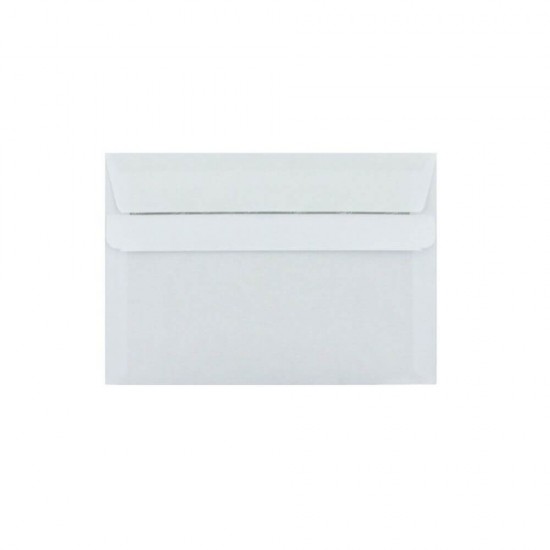 Plic Siliconic Daco, C6, 114x162 mm, 100 Buc/Set, Alb, Autoadeziv, 80 g/m², Tip Lipire Autoadeziva, Plic cu Clapeta Autoadeziva, Plic Mic Corespondenta, Plic Hartie Alba, Plic Posta, Plicuri Posta, Plicuri Albe din Hartie, Plic Alb Hartie