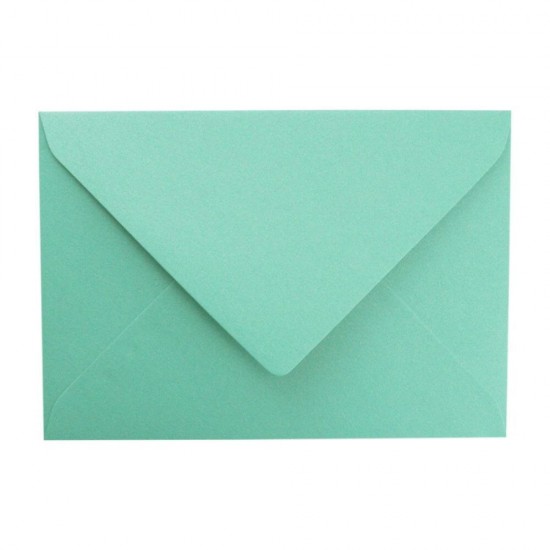 Plicuri Turcoaz C6 DACO, 25 Buc/Set, 162x114 mm, 120 g/m², cu Clapeta Gumata, Plic Turcoaz Sidefat, Plic Colorat, Plicuri cu Clapeta Gumata, Plicuri C6 cu Clapeta Gumata, Plicuri cu Inchidere Gumata, Plicuri Colorate, Plicuri C6 Colorate