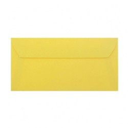 Plicuri Galbene DL DACO, 25 Buc/Set, 110x220 mm, 120 g/m², cu Clapeta Siliconica, Plic Galben, Plic Colorat, Plicuri cu Clapeta Siliconica, Plicuri DL cu Lipire Siliconica, Plicuri Colorate, Plicuri DL Colorate