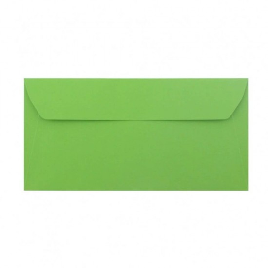 Plicuri Verde Inchis DL DACO, 25 Buc/Set, 110x220 mm, 120 g/m², cu Clapeta Siliconica, Plic Verde, Plic Colorat, Plicuri cu Clapeta Siliconica, Plicuri DL cu Lipire Siliconica, Plicuri Colorate, Plicuri DL Colorate