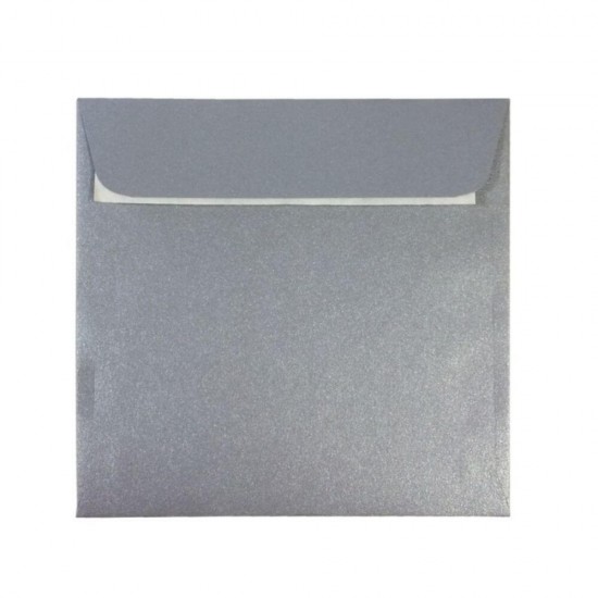 Set 25 Plicuri Siliconice DACO, Argintiu, 14x14 cm, 120 g/m², Plicuri Colorate, Plicuri Siliconice, Set Plicuri, Plicuri Argintii, Plicuri Daco
