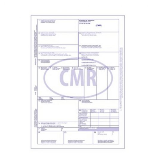 CMR-uri Personalizate A4 in 3 Exemplare, 50 Seturi/Carnet, Tipar 1+0, Formulare Autocopiative Personalizate, CMR  Personalizat, Tipizate Personalizate