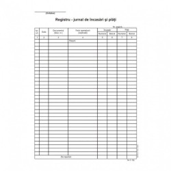 Registru Jurnal Incasari si Plati A4, 100 File/Carnet - Formular Tipizat Gestiune Registru Jurnal Incasari si Plati A4, 100 File/Carnet - Formular Tipizat Gestiune